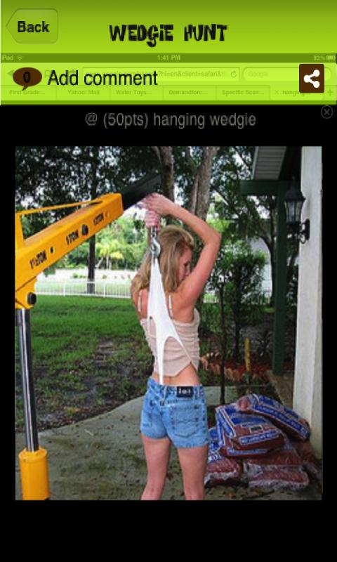 Wedgie games besides wedgie toss