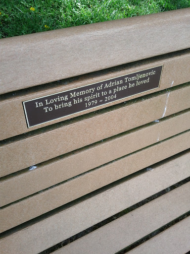 Adrian Tomljenovic Memorial Bench 