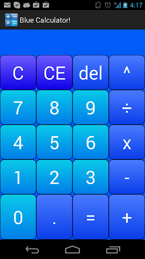 Blue Calculator