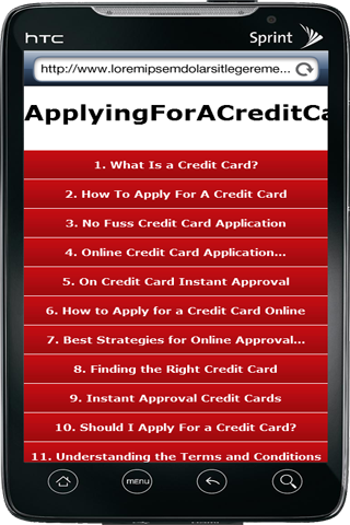 how to apply for credit card