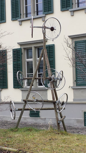 Bicycle Wheels Sculpture