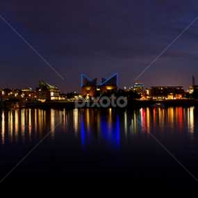 Chattanooga Riverfront Panorama by Jermaine Pollard - Landscapes Waterscapes