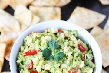 Roasted Corn & Red Pepper Guacamole