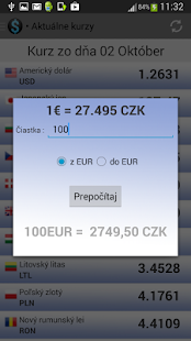 Free Kurzová kalkulačka - kurzy ECB APK for Android