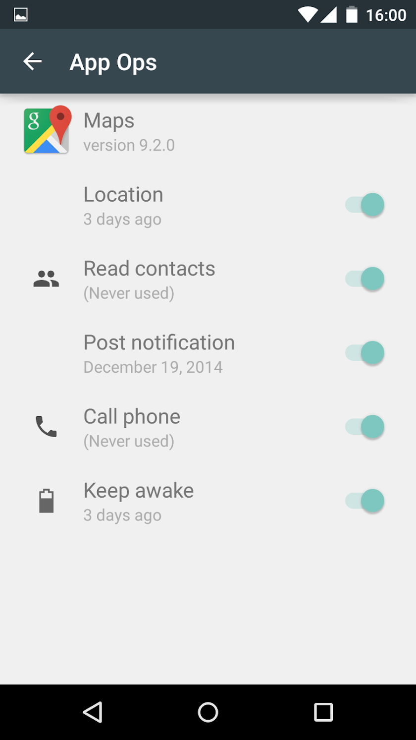 App Ops Screen 2