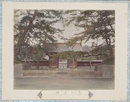 Poort met de Niô-poortwachters in Shiba bij Tokyo