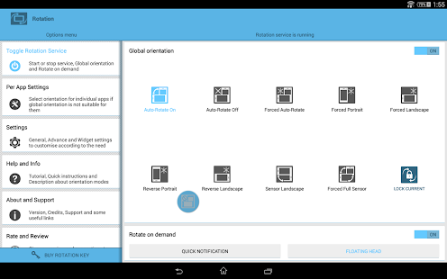 Rotation - Orientation Manager