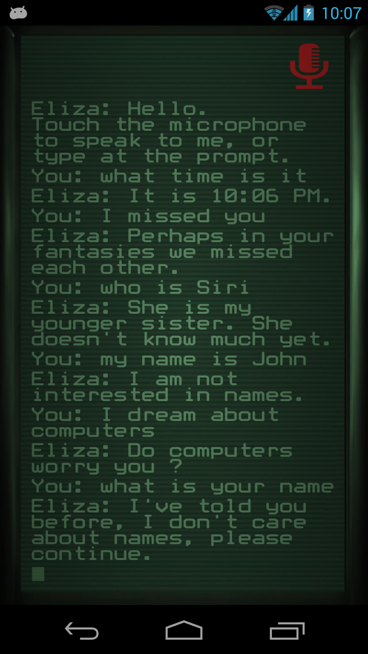 Eliza Screen 2