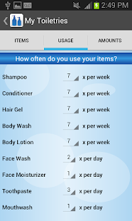 Travel Toiletry Packing List Screenshots 3
