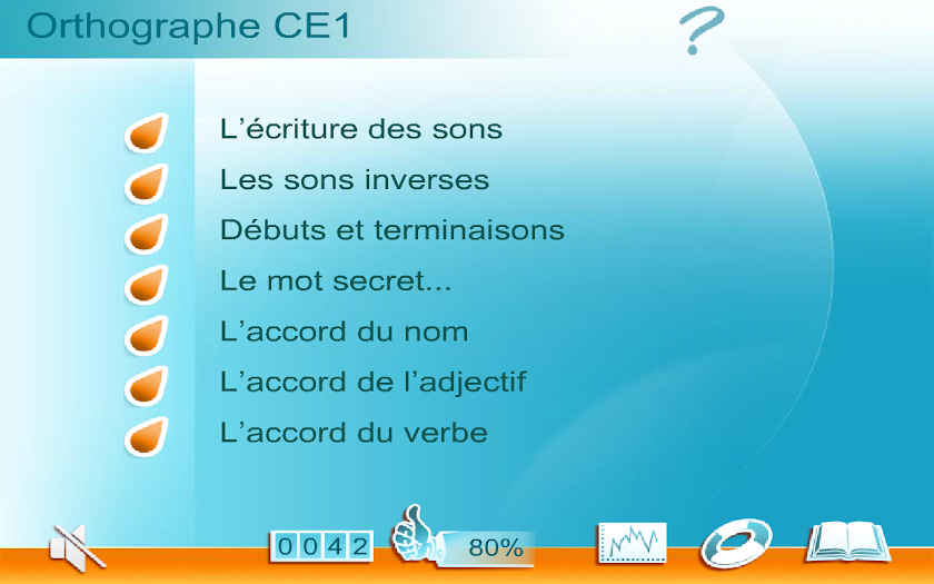 Orthographe CE1 Screen 1