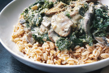 KALE &amp; MUSHROOM GRATIN
