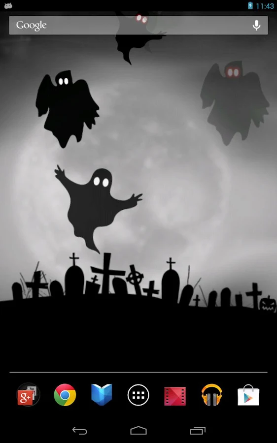 Живые обои Halloween ghost на Андроид