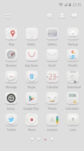How to install Classic White GOLauncher Theme v1.0 apk for bluestacks