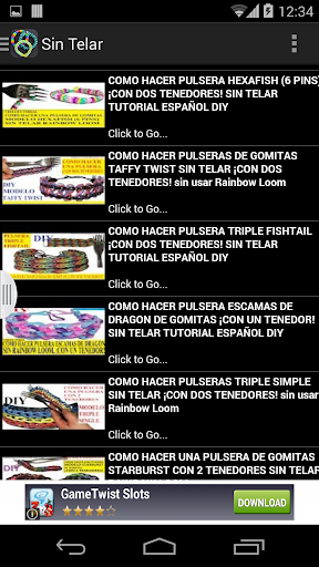 Pulseras Gomitas en Español