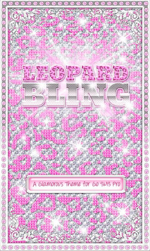 BLING Theme Pink Leopard SMS ♦