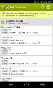  HotSchedules: miniatura da captura de tela  