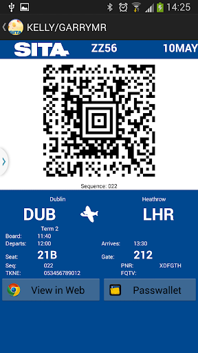 Boarding Pass API Sample