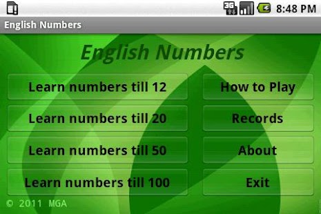 Learn English Numbers