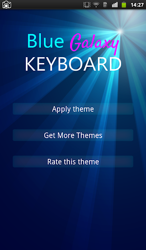 Blue Galaxy Keyboard