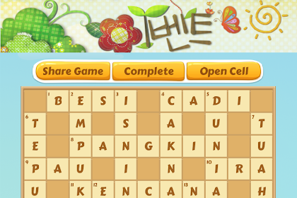 Jawapan Teka Silang Kata Wow