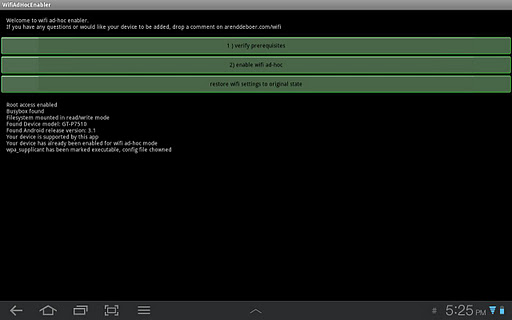 WiFi Ad Hoc enabler 1.6 Apk