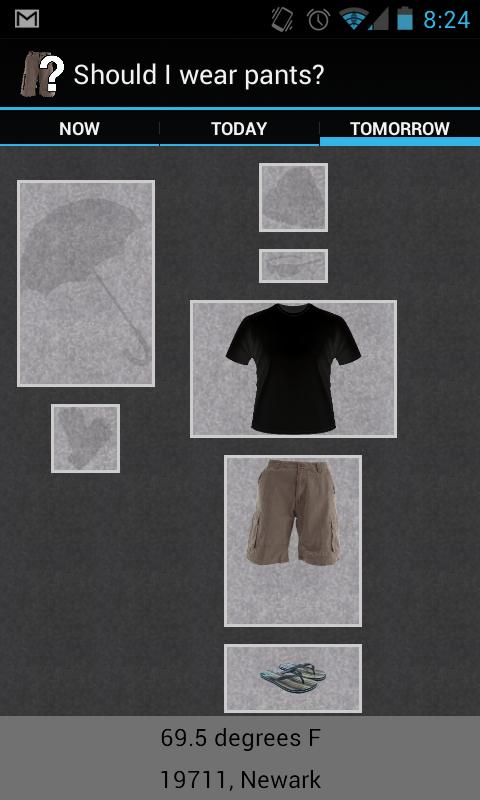 Should I Wear Pants? Screen 1