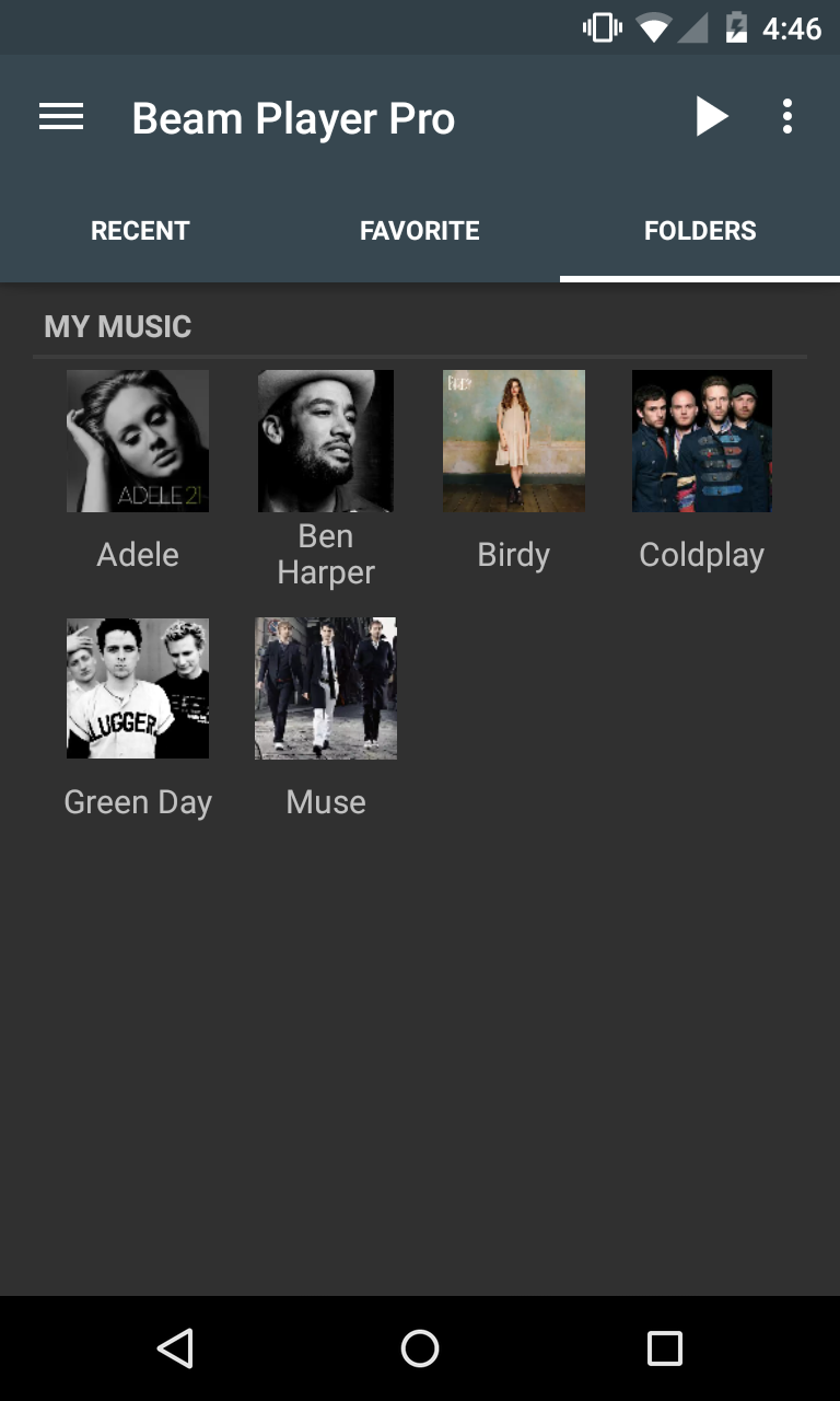Beam Player Pro(Folder Player) Screen 2