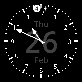 Analog Date Watch Face