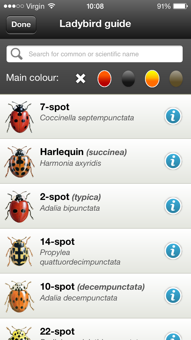 iRecord Ladybirds Screen 3
