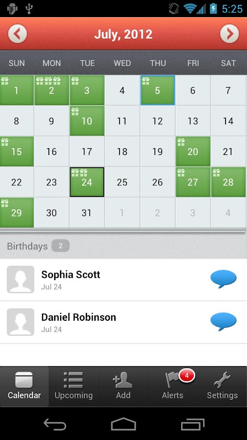 MyCalendar Android