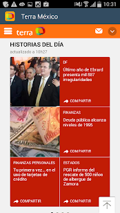 Captura de pantalla de la aplicacion Android Terra