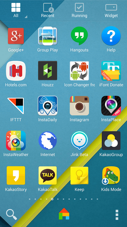 Android Lollipop theme - screenshot