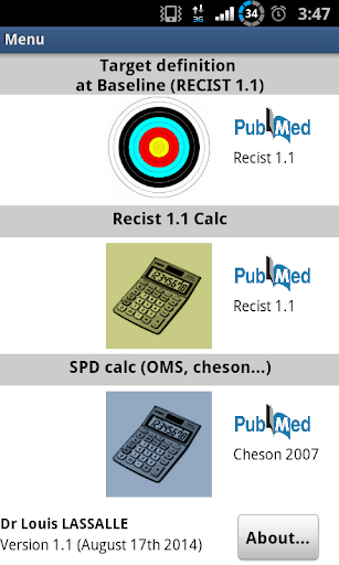 RECIST 1.1 Calculator