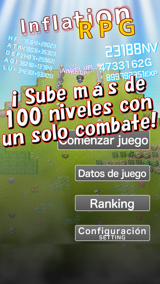Android application Inflation RPG screenshort