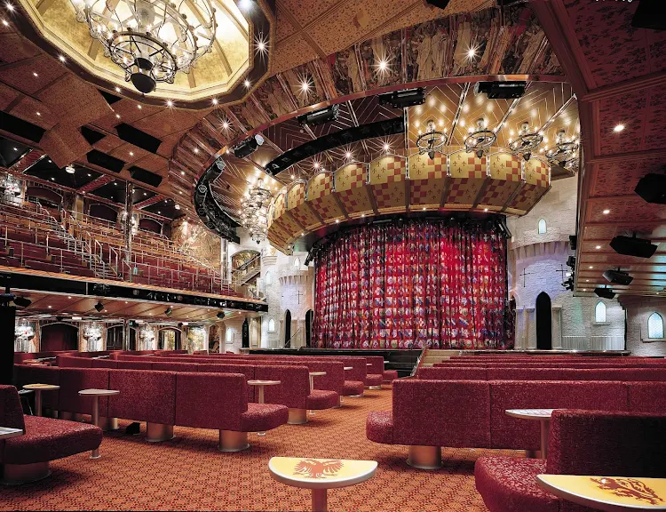 The Ivanhoe Main Show Lounge aboard Carnival Valor.