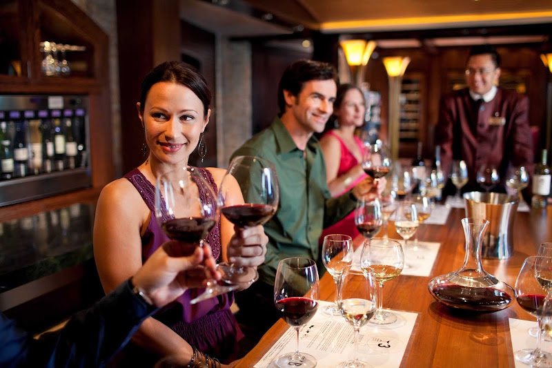 Impress your honey by participating in a tasting hosted by the ship's sommeliers down in Celebrity Silhouette's cellar.