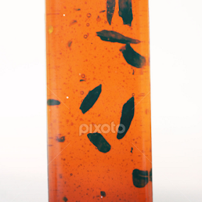 Orange pillar by Łukasz Matynia - Abstract Patterns