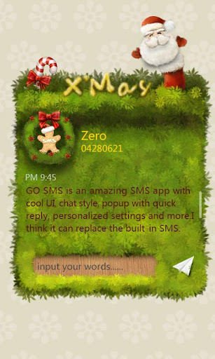 GO SMS Pro ZxMas Popup theme