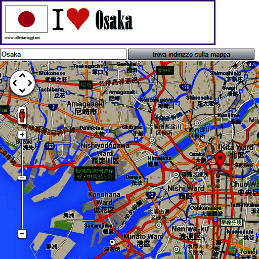 Osaka map