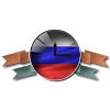 Russian flag - Analog Clock