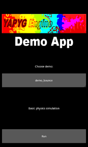 YAPYG Engine Demo App