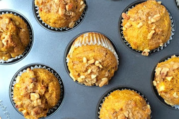 Healthy Pumpkin Applesauce Muffins