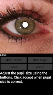 Pupilometer Screen 2