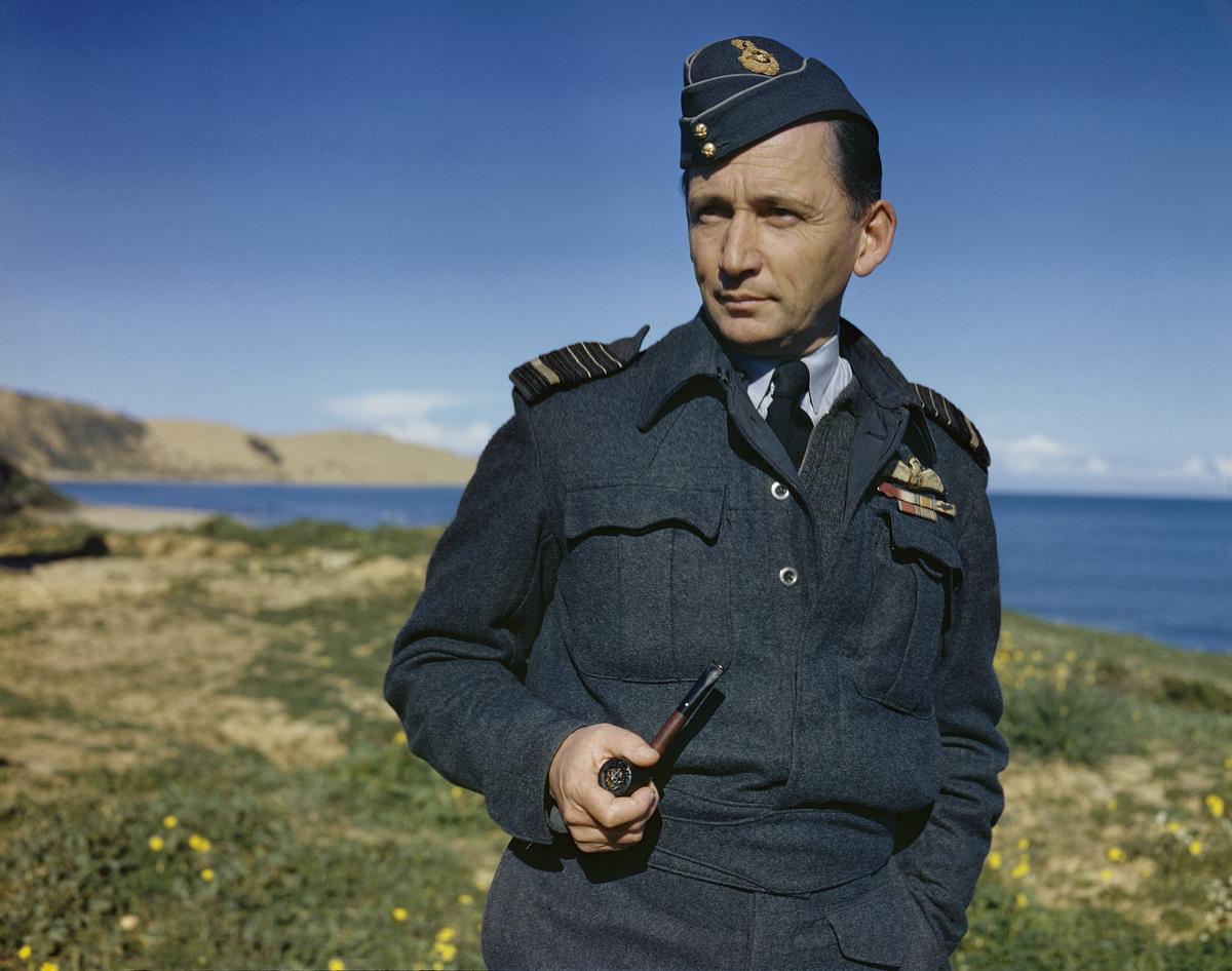 Air Chief Marshal Sir Arthur Tedder, photographed in Italy, 17 December 1943