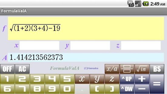 Free FormulaValA APK