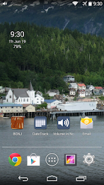 1x1 Clock and Battery Widget poster 2