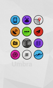 Umbra - Icon Pack - screenshot thumbnail