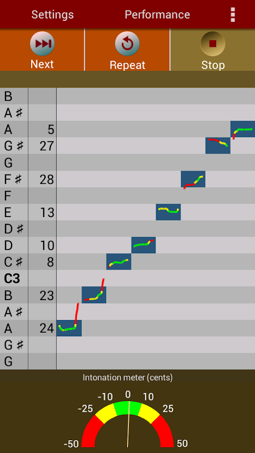 Android application Vocal Coach, Singing Exercises screenshort