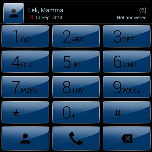 Dialer theme Gloss Blue LOGO-APP點子