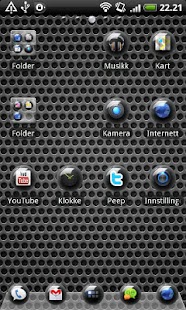 Sphere Black GO Launcher Theme